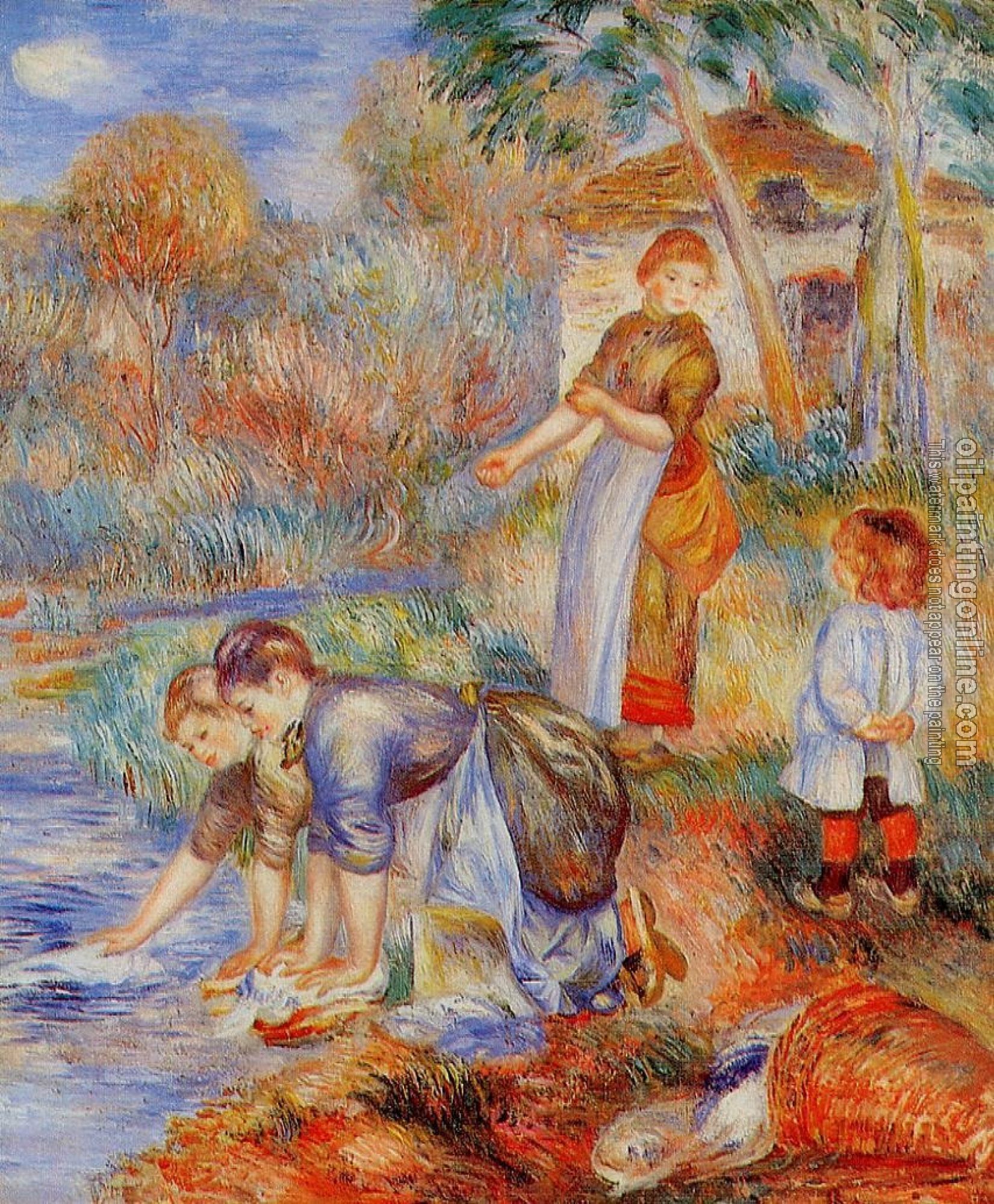 Renoir, Pierre Auguste - Laundresses